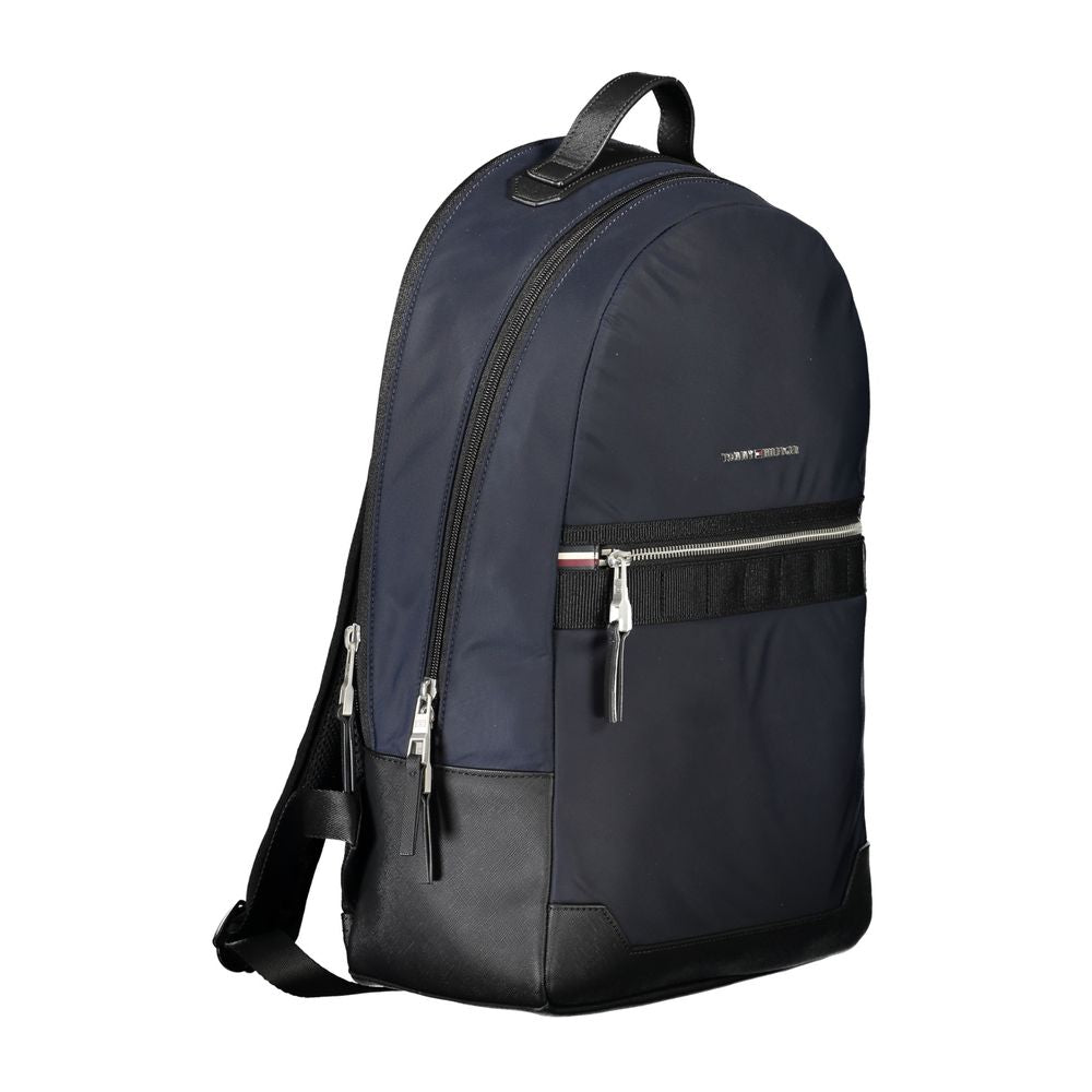 Tommy Hilfiger Blue Polyester Men Backpack