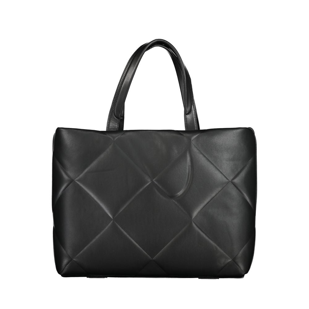 Front view with bag zipped and handles upright.