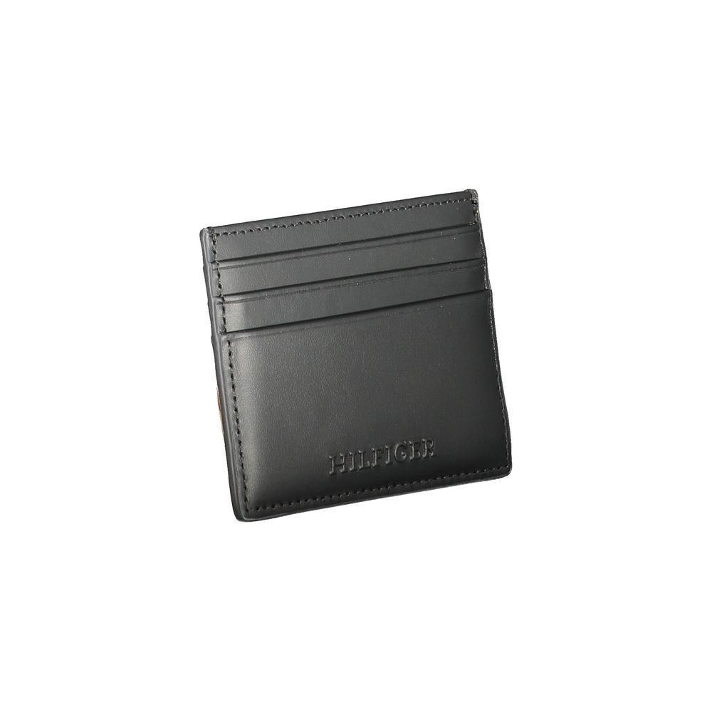 Tommy Hilfiger Black Leather Men Wallet