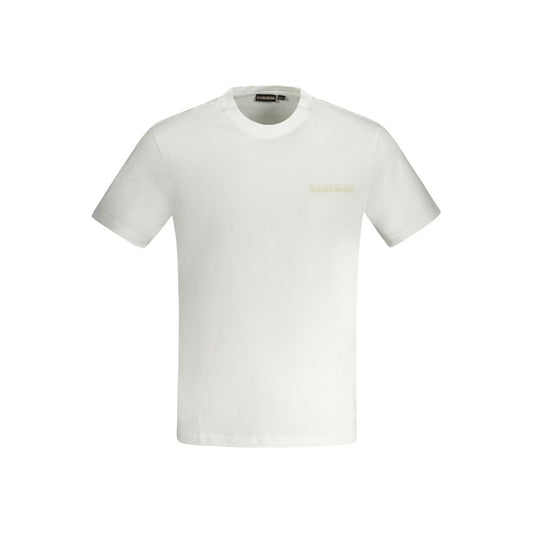 Napapijri White Cotton T-Shirt NA-33201-XXL
