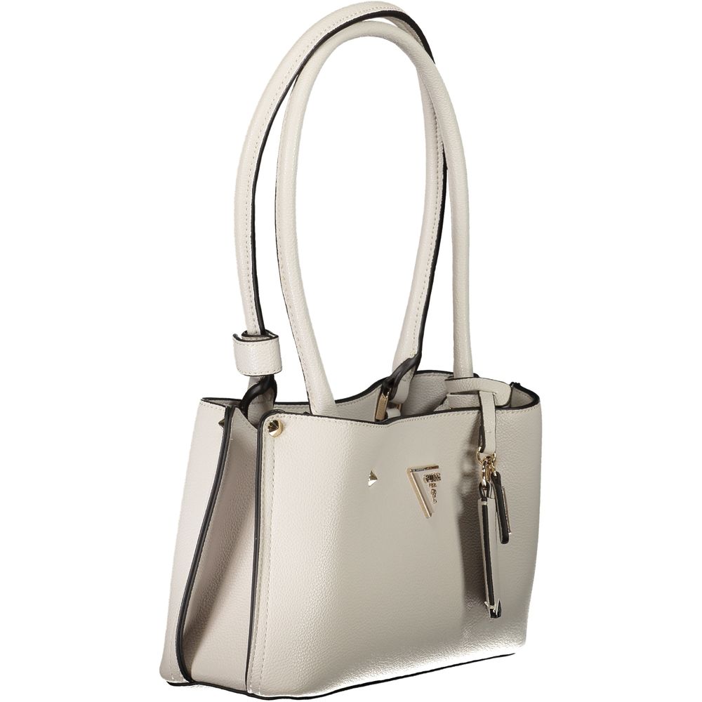 Guess Jeans Gray Polyethylene Handbag with shoulder handles and compartments for documents.