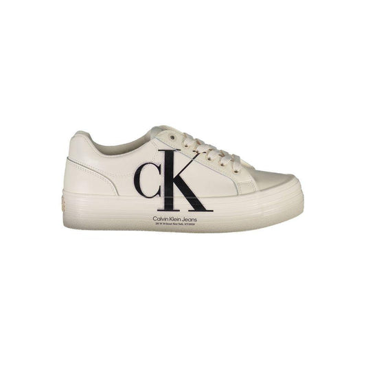 Calvin Klein White Polyester Sneaker CA-21734-EU40/US10