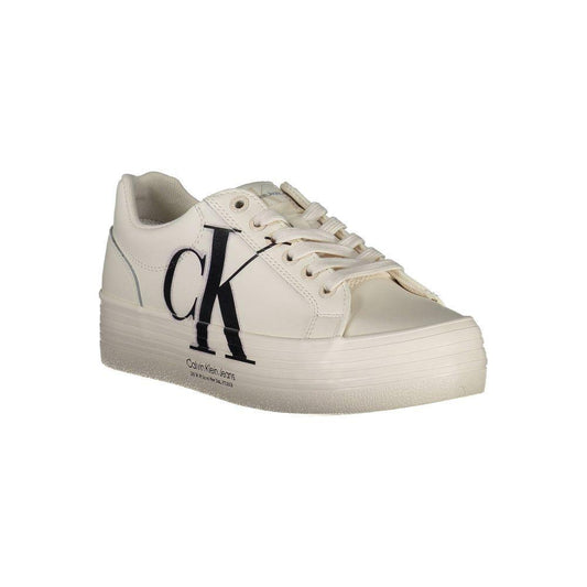Calvin Klein White Polyester Sneaker CA-21734-EU40/US10