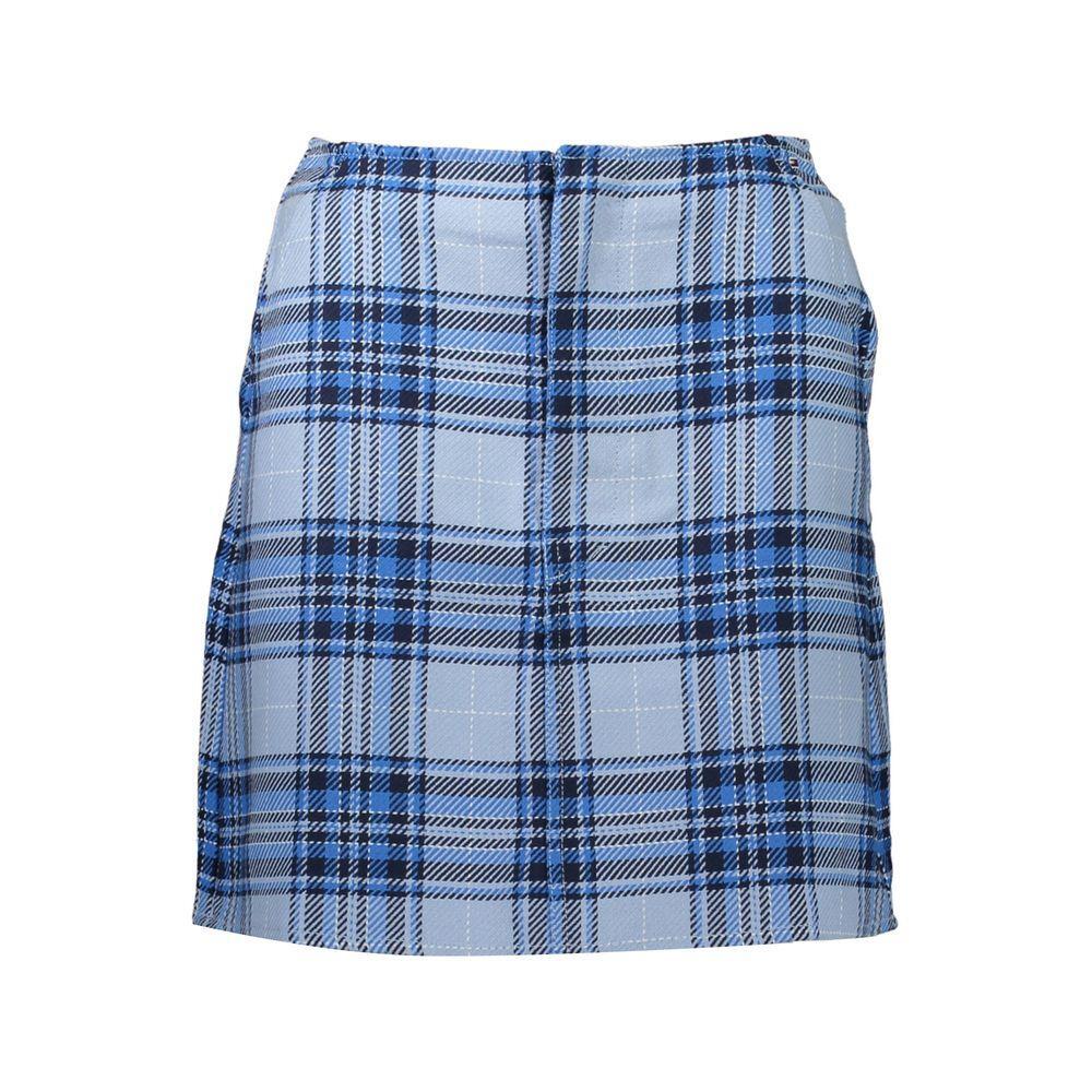 Tommy Hilfiger Blue Cotton Skirt TO-21992-XS