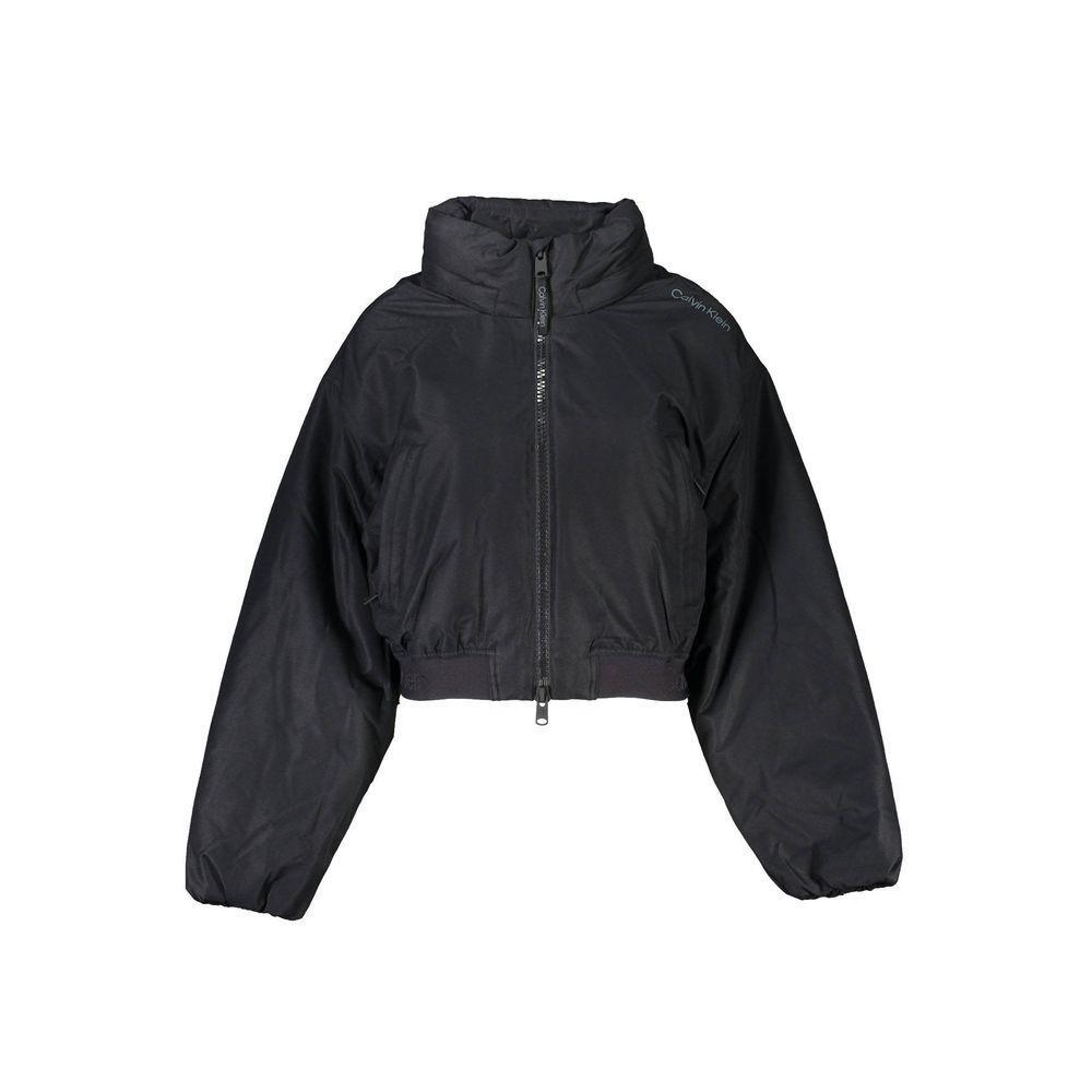Calvin Klein Black Polyester Jackets & Coat CA-26175-M