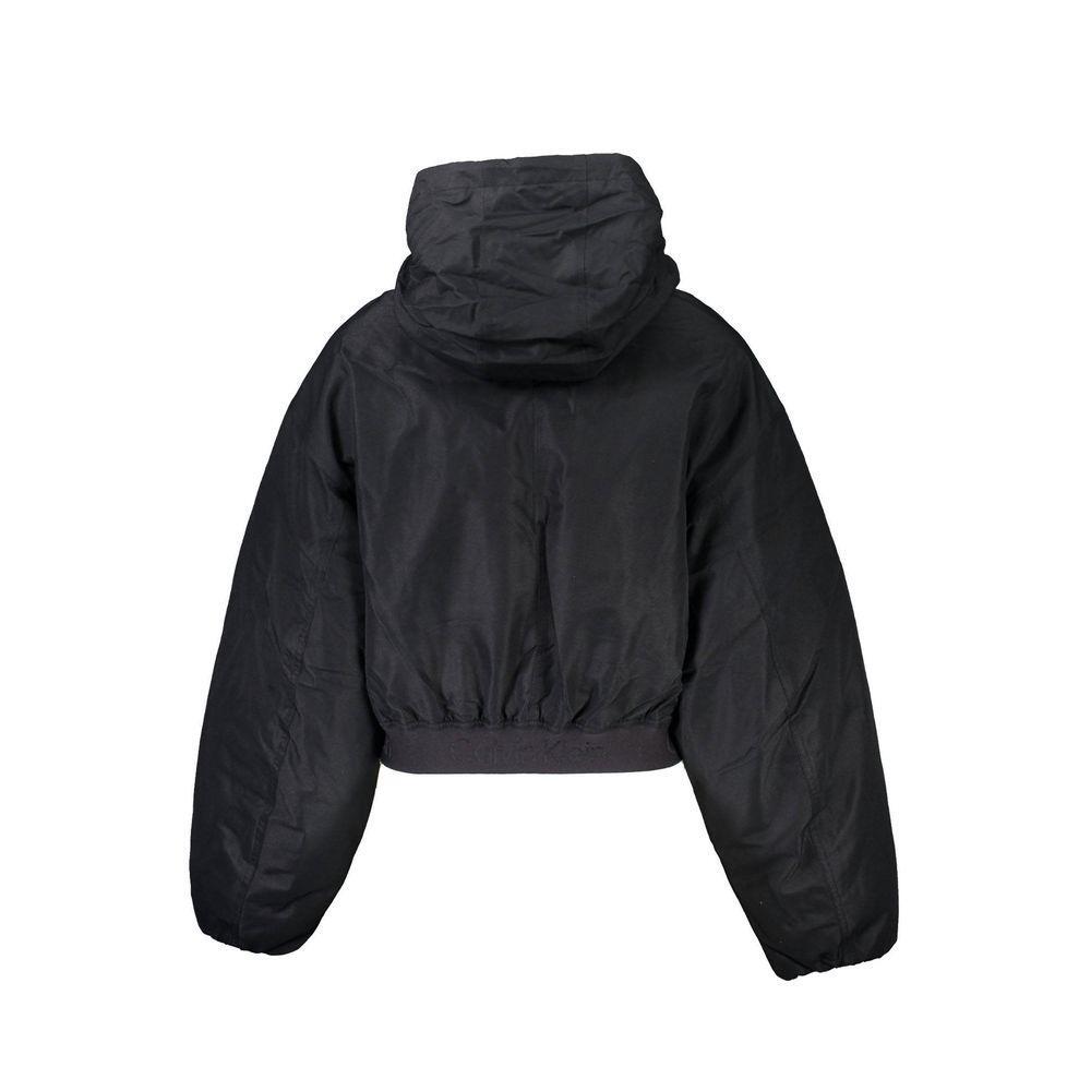 Calvin Klein Black Polyester Jackets & Coat CA-26175-M