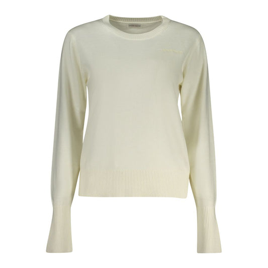 Guess Jeans White Polyester Sweater GU-32436-XS