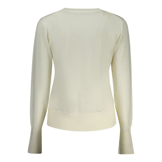 Guess Jeans White Polyester Sweater GU-32436-XS