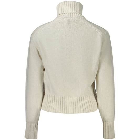 Calvin Klein White Cotton Sweater CA-32985-XL