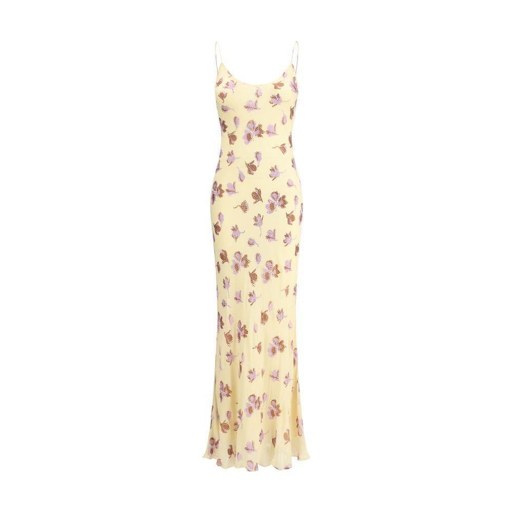 Self-Portrait Floral long Dress SE-PF25114XYYELLOW-8