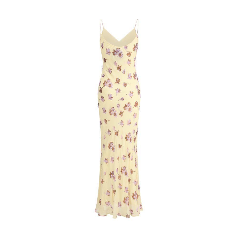 Self-Portrait Floral long Dress SE-PF25114XYYELLOW-8