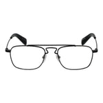 Yohji Yamamoto Black Men Glasses Frame, aviator style, full-rim, metal frame, demo lenses, size 51-18-145, includes branded soft case.