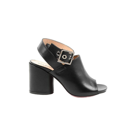 Dee Ocleppo Black Leather Sandal DE-1407-EU41/US11