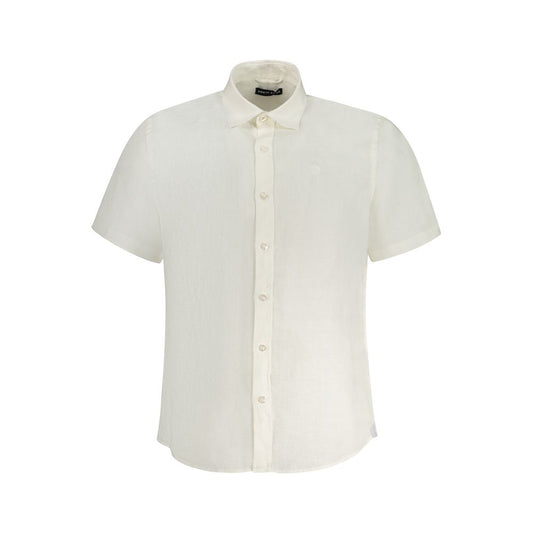 North Sails White Linen Shirt NO-38884-S