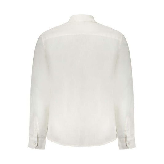 North Sails White Linen Shirt NO-38894-M