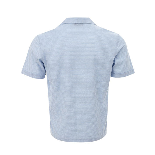 Gran Sasso Blue Linen And Cotton Shortsleeve GR-447967320013813-IT50 | L