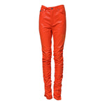Dolce & Gabbana Orange Cotton High Waisted Denim Jeans PAN75105-40
