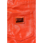 Dolce & Gabbana Orange Cotton High Waisted Denim Jeans PAN75105-40