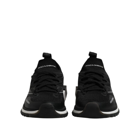 Dolce & Gabbana Black SORRENTO Sport Stretch Sneakers Shoes MV7544-40