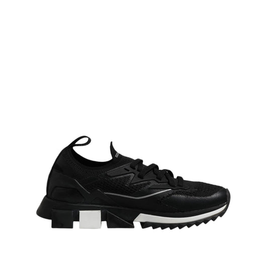 Dolce & Gabbana Black SORRENTO Sport Stretch Sneakers Shoes MV7544-40