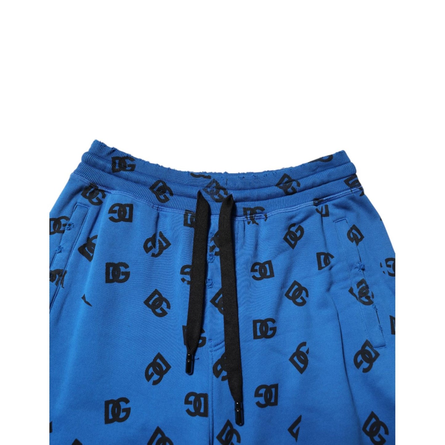 Dolce & Gabbana Blue Logo Print Jogger Men Sweatpants Pants