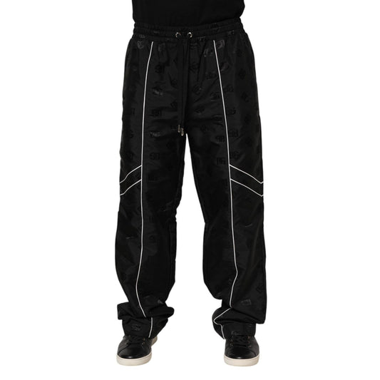 Dolce & Gabbana Black Cotton Straight Jogger Sweatpants Pants PAN76271-48
