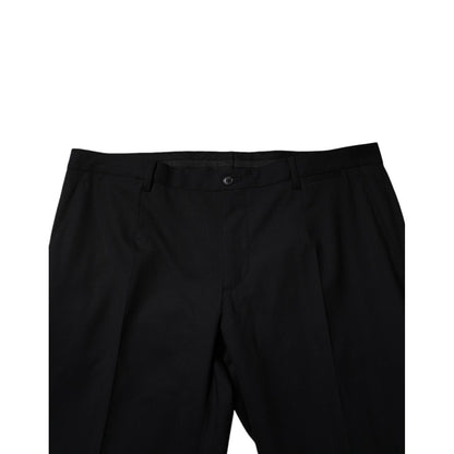 Dolce & Gabbana Black Wool Formal Dress Pants