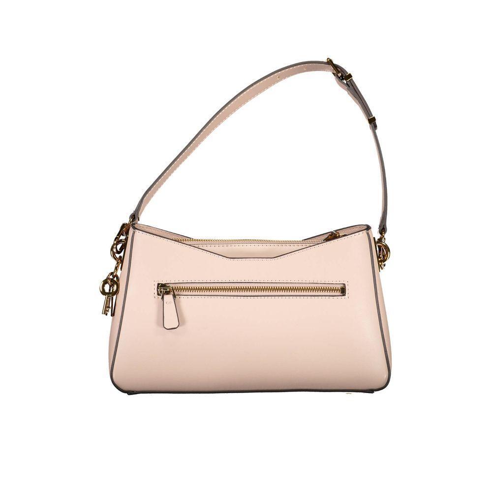 Front view with bag zipped and handles upright.
