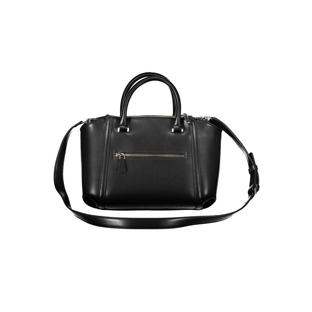 Front view with bag zipped and handles upright.