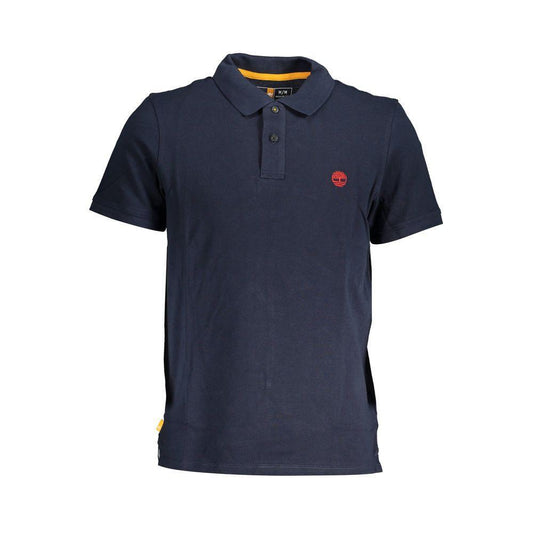 Timberland Blue Cotton Polo Shirt TI-18608-L