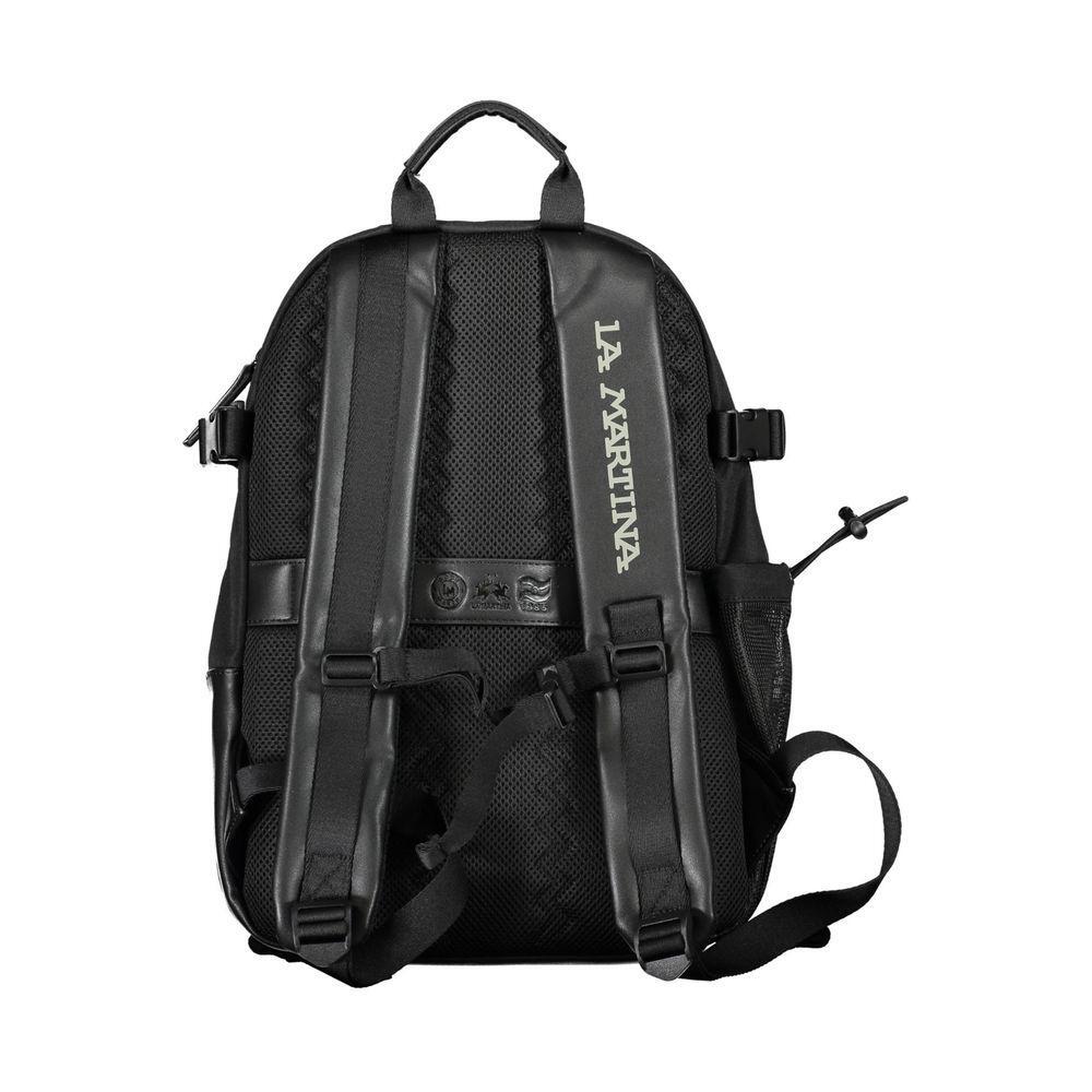 Front view with bag zipped and handles upright.
