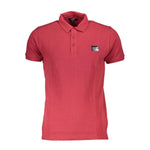 Cavalli Class Red Cotton Polo Shirt CA-22343-M
