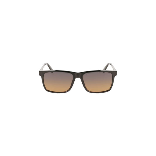 Calvin Klein Black Plastic Men Sunglass with brown lenses and square frame