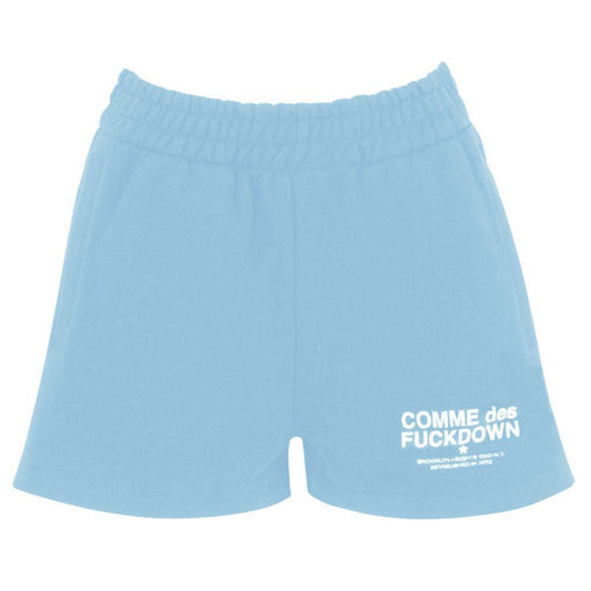 Comme Des Fuckdown Blue Cotton Short CO-15689-M