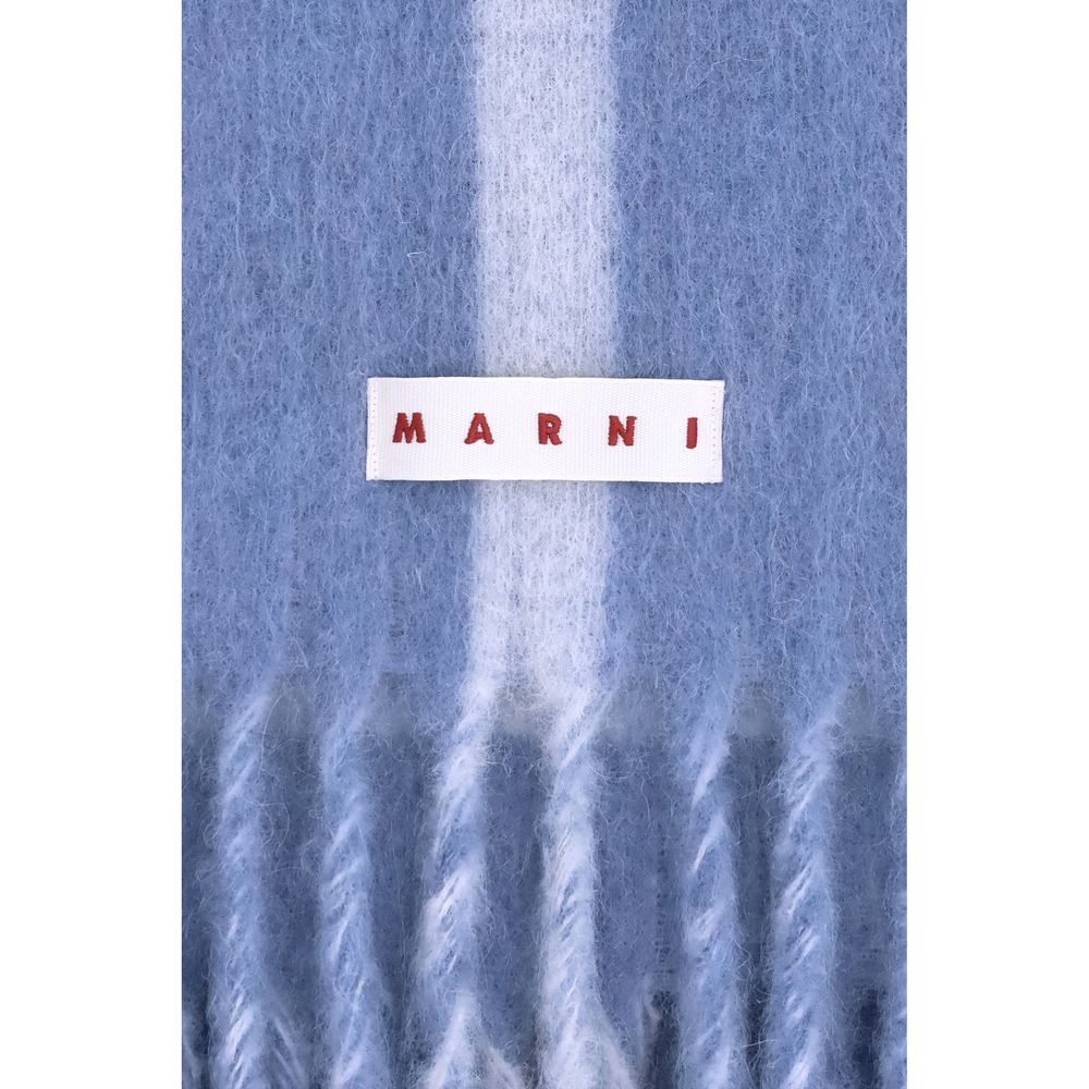 Marni Blue Wool Scarf1728,72470364320,Accessories,Blue,Marni,Men,New with tags,Scarves - Accessories,Scarves - Scarves - Accessories
