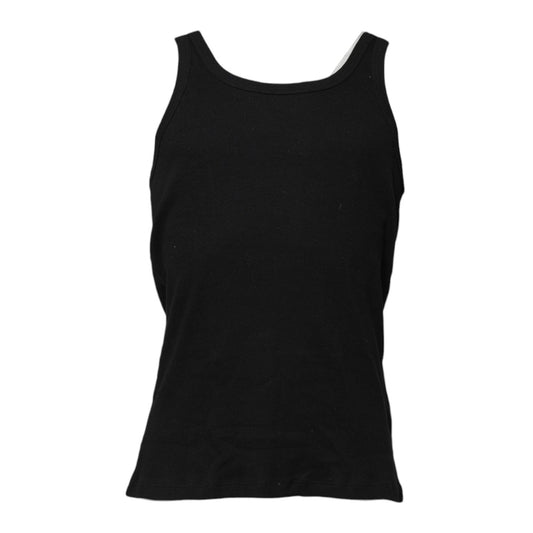Dolce & Gabbana Black Cotton Sleeveless Underwear Tank T-shirt TSH906962-7