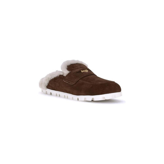 Miu Miu Shearling Mules MI-5D058EFD010Z0GF0324-EU39/US9