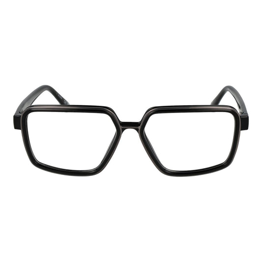 Alt Tag: Guess Black Men Glasses Frame in full-rim rectangle style with plastic lenses, spring hinge, and branded case included.