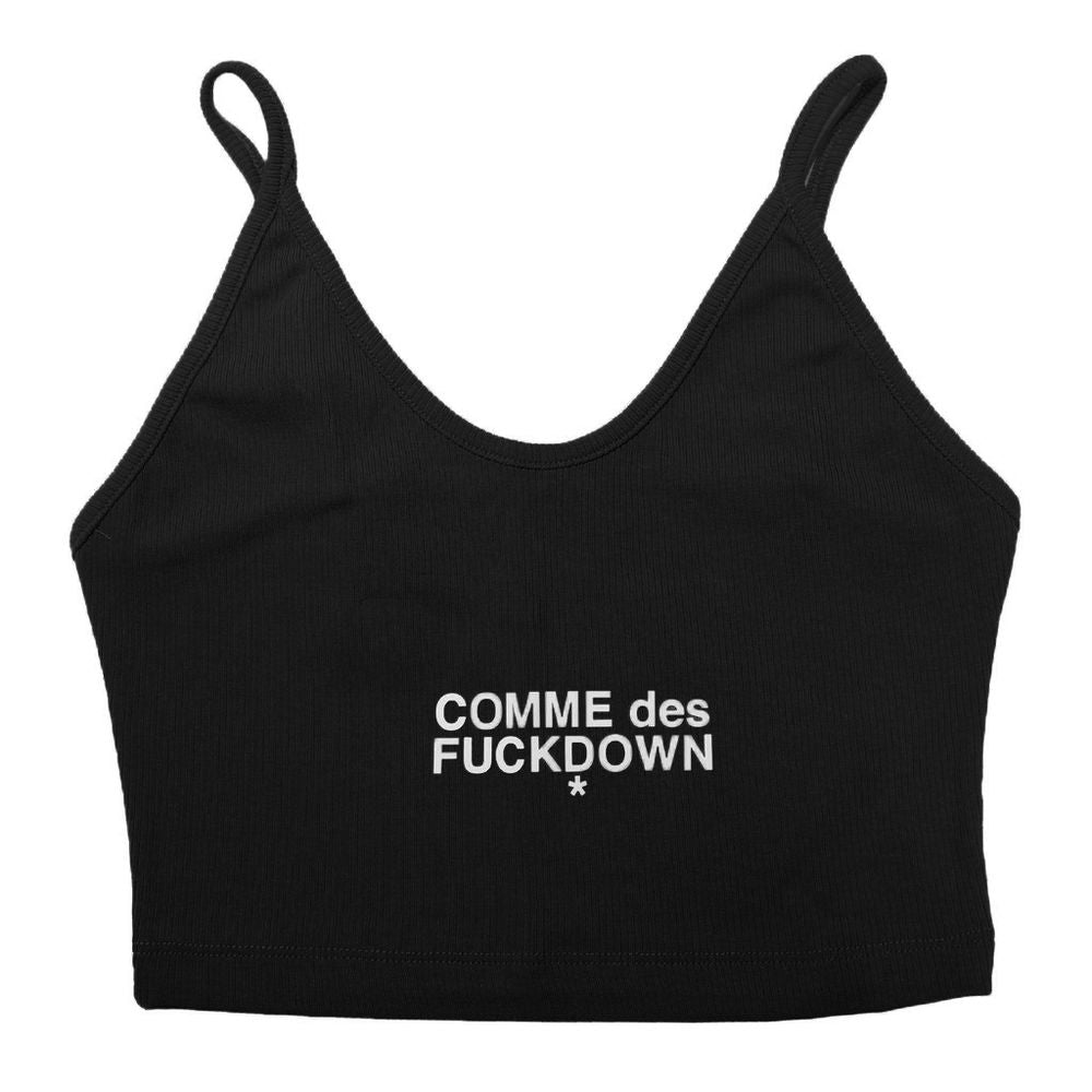 Comme Des Fuckdown Black Cotton T-Shirt