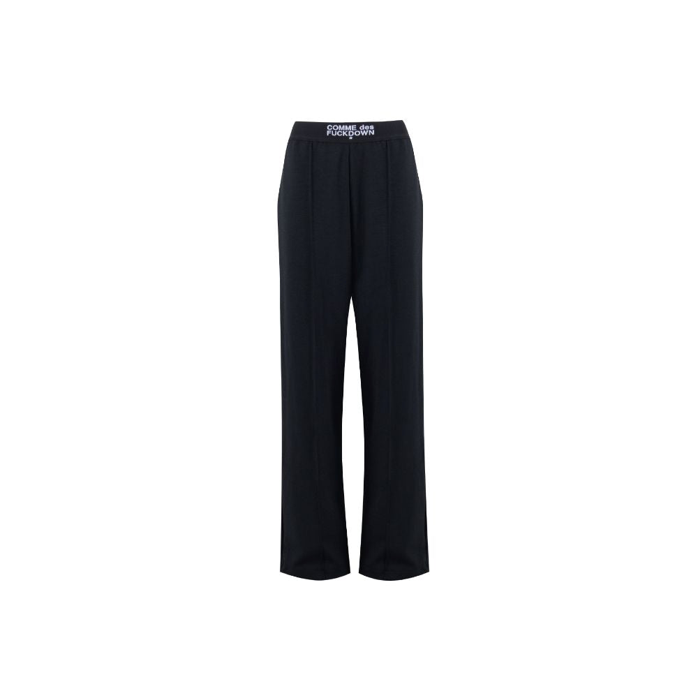 Comme Des Fuckdown Black Polyester Women Palazzo Trousers