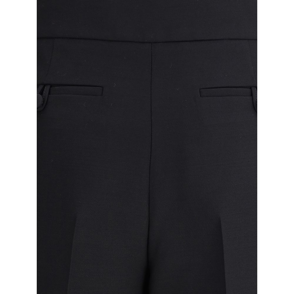 Valentino Black Wool Dress Pants