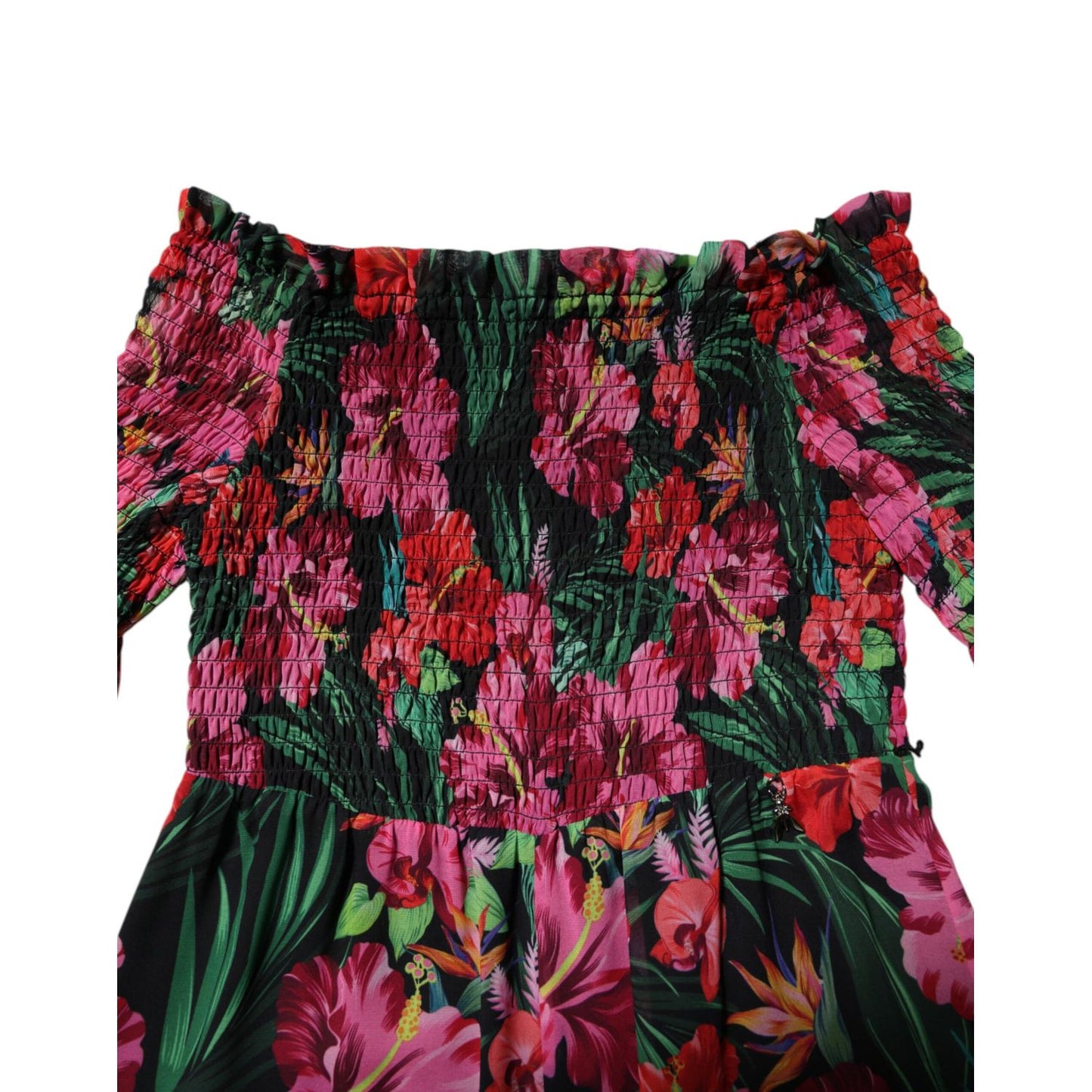 Patrizia Pepe Multicolor Floral Print Overall Jumpsuit Dress