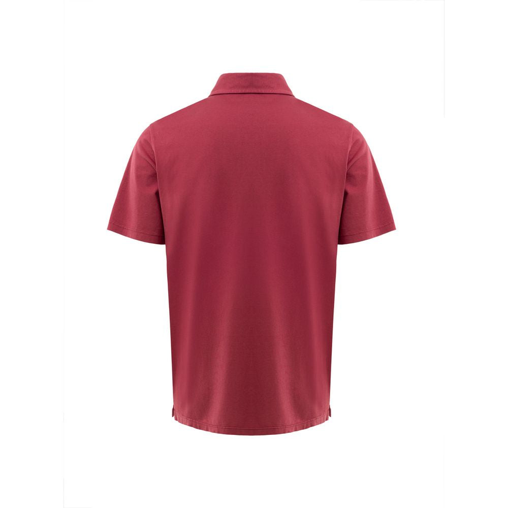 Gran Sasso Red Cotton Polo Shirt