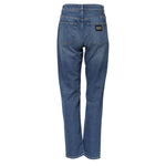 Dolce & Gabbana Blue Cotton High Waist Tapered Denim Jeans PAN75532-38