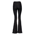 Dolce & Gabbana Black Cotton Mid Waist Bootcut Denim Jeans PAN75537-38