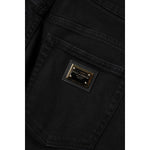 Dolce & Gabbana Black Boyfriend Cotton Flared Denim Jeans PAN76487-38