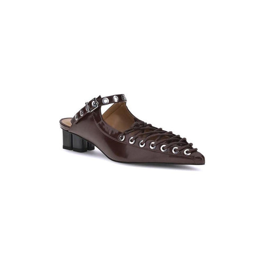 Ganni Oleatex laced Mules GA-S3039730-EU36/US6