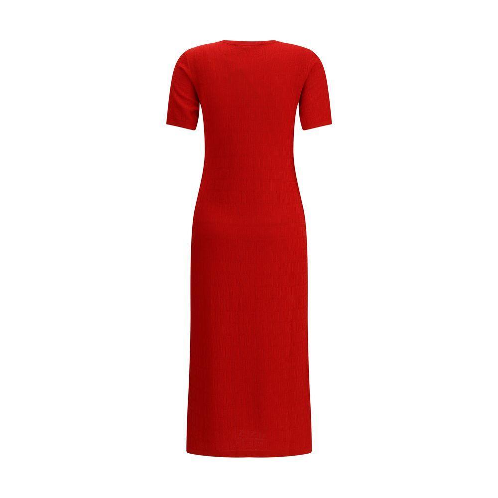 Fendi Knitted midi Dress FE-FZDD59AUZRF1SAX-IT40 | M