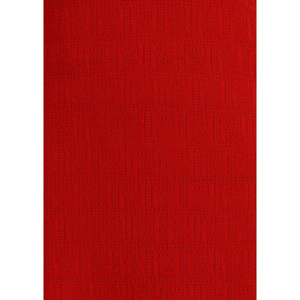 Fendi Knitted midi Dress FE-FZDD59AUZRF1SAX-IT40 | M