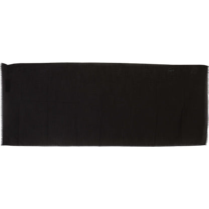 Dolce & Gabbana Brown Virgin Wool Striped Pattern Wrap Scarf Wool Wrap Shawls